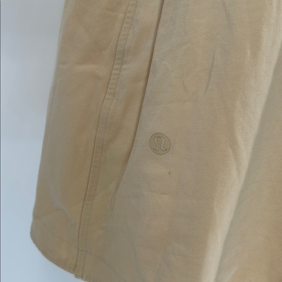 Lululemon Cotton Wrap-Front T-Shirt Dress Prosecco Pima Cotton - Picture 8 of 13